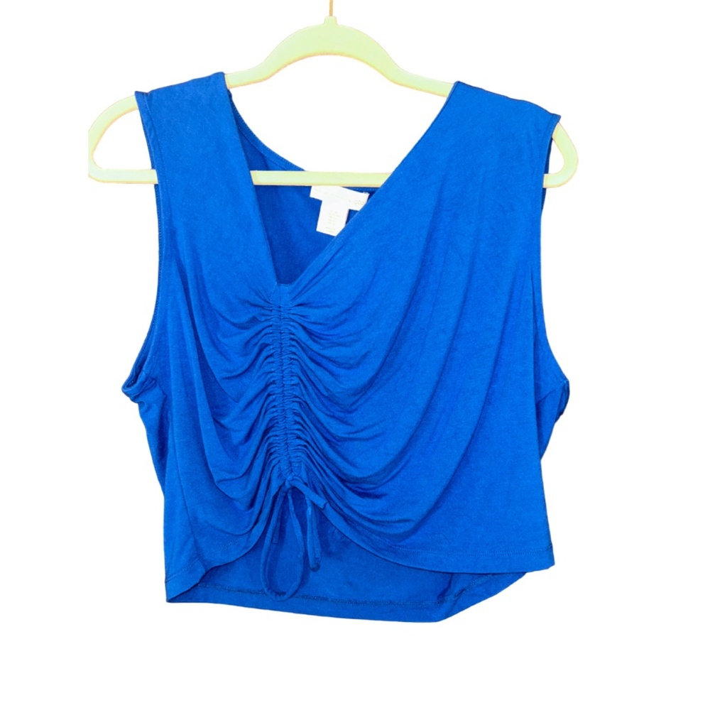 House of Harlow 1960 blue crop top XL y2k business casual